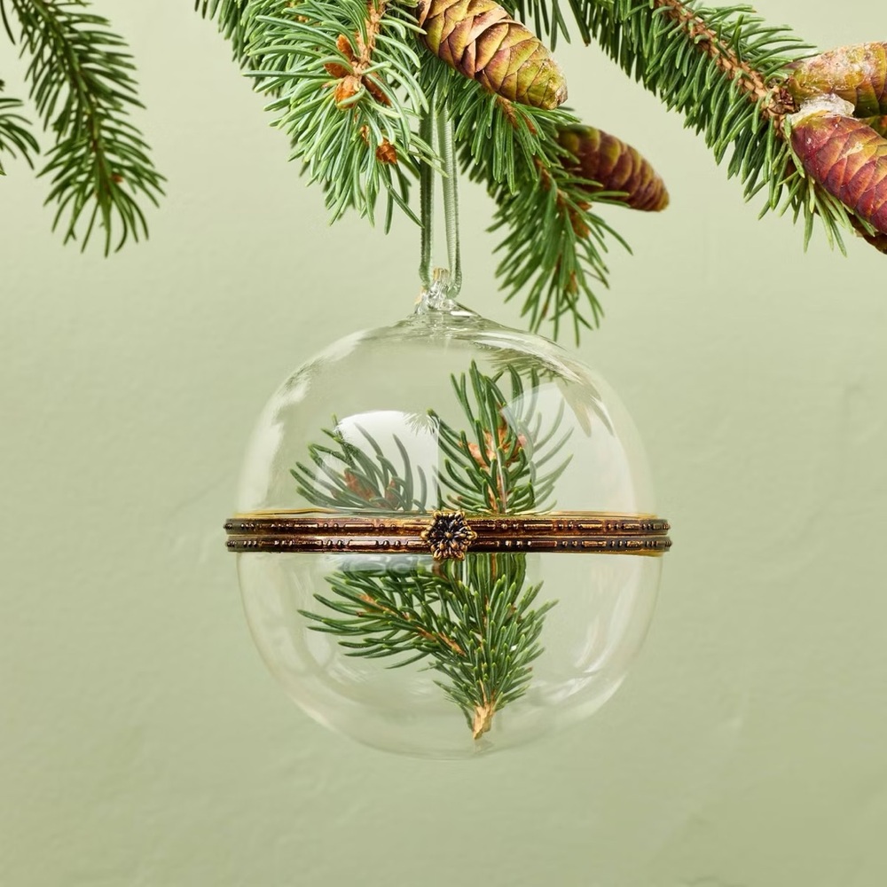 Hinged Glass Christmas Tree Ornament - Hearth & Hand™ with Magnolia 2025